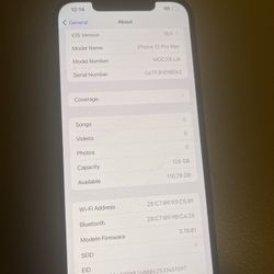 iPhone 12 Pro Max 128 gb fully unlocked to any company crack back 3 crack lens 