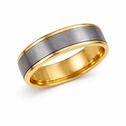 18K Gold and Meteorite Men's Ring Band *Custom Made