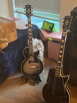 Chibson LP silver burst