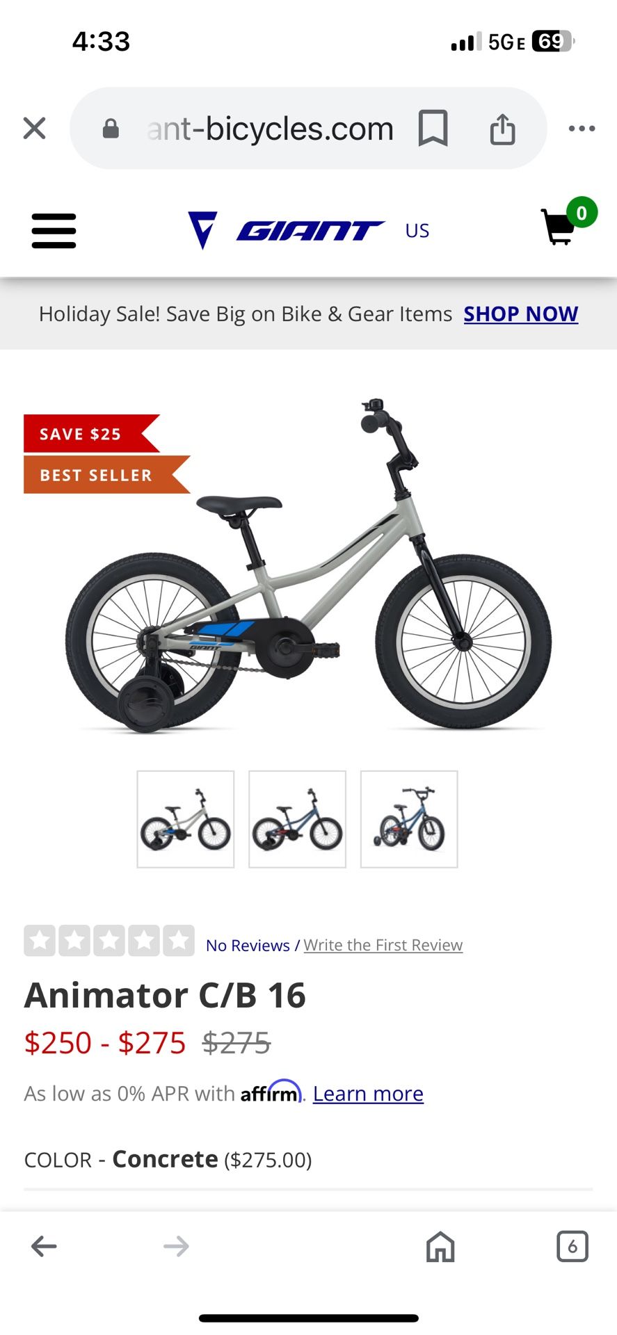 Kids Giant Animator Bike