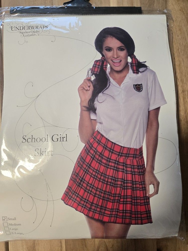 Underwraps Supreme Quality Cosplay Costume "School Girl" Skirt  Women's Size Small