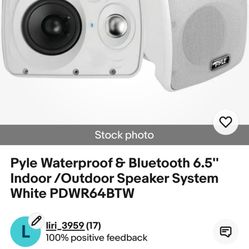 Pyle Waterproof Bluetooth 6.5 Indoor/outdoor Speaker Pair 