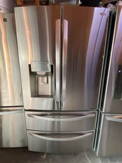 LG 4-Door French Door Refrigerator Stainless Steel - Clean & Works Great!
