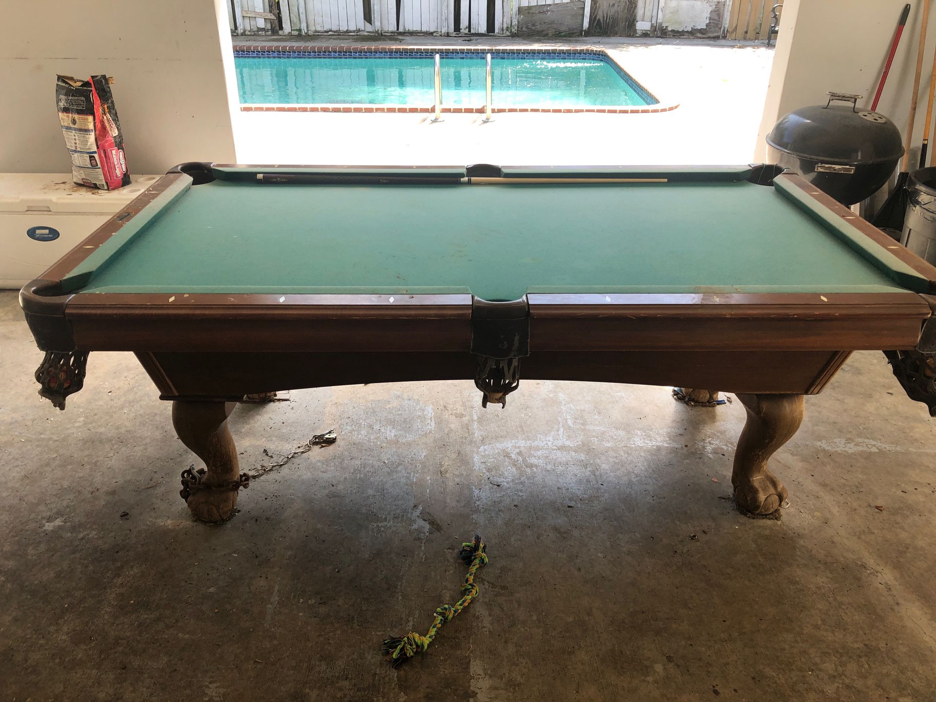 Free pool table.