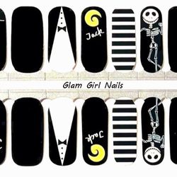 Jack From "Nightmare Before Xmas "!FFBoutique Nail Polish Strip!Free Sample/Entries!