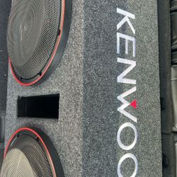 2 12s Kenwood Subs Almost Brand New 