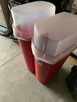 Large steer lite containers 2 pc