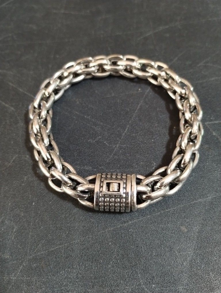 Sterling Silver Heavy Link Bracelet