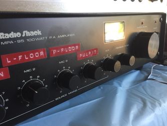 Realistic MPA-95 4-Microphone 100W PA Amp Amplifier Radio Shack 32-2036
