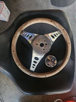 Old school vintage steering wheel