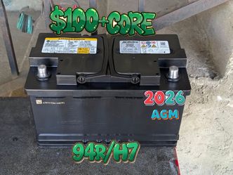 AGM Car Battery Group Size 94r/H7