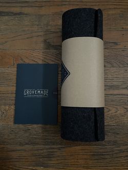 Grovemade Wool Felt Desk Pad - Medium - Dark Gray