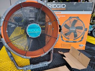 18V Brushless Hybrid 18 in. Drum Fan (Tool Only)
Hybrid capability runs on any RIDGID 18V battery or a standard extension cord.