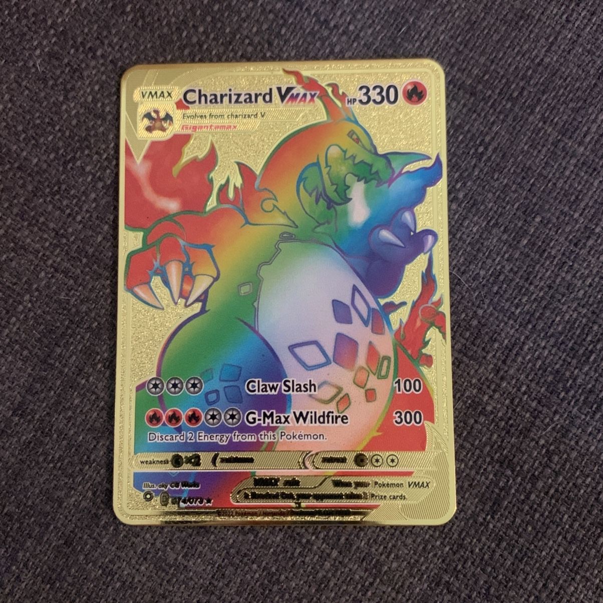 1999 gold plated pokemon cards Pokemon Vintage 1999 23K Gold Plated Card Burger King Limited Edition  CHARIZARD