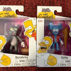 Jakks Pacific The Simpson 2.5” Itchy and Scratchy