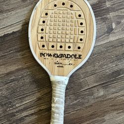 Powerpaddle Brian Lee Wood Power Paddle. USPTA Approved Tennis Racket Paddle