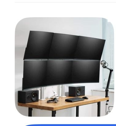 AVLT+Hex+32-inch+Multiple+Monitor+Mount+AVLT-DM50-1+Six+Computer+Monitors