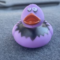 Halloween Zombie Purple Cruising Rubber Duck