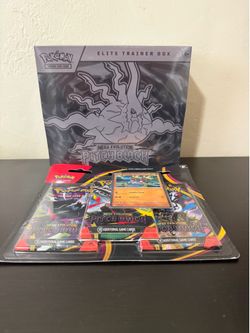 Pokemon Pitch black etb and 3 pack blister
