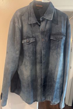 Like New Barely Worn *Navy Blue* Men’s Size XL Button Up Jean Jacket