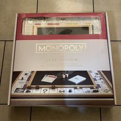 Monopoly Luxe Maple Edition Wood Cabinet Game Board Luxury Premium Collectible