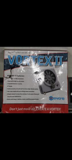 Vortex roof vent for campers