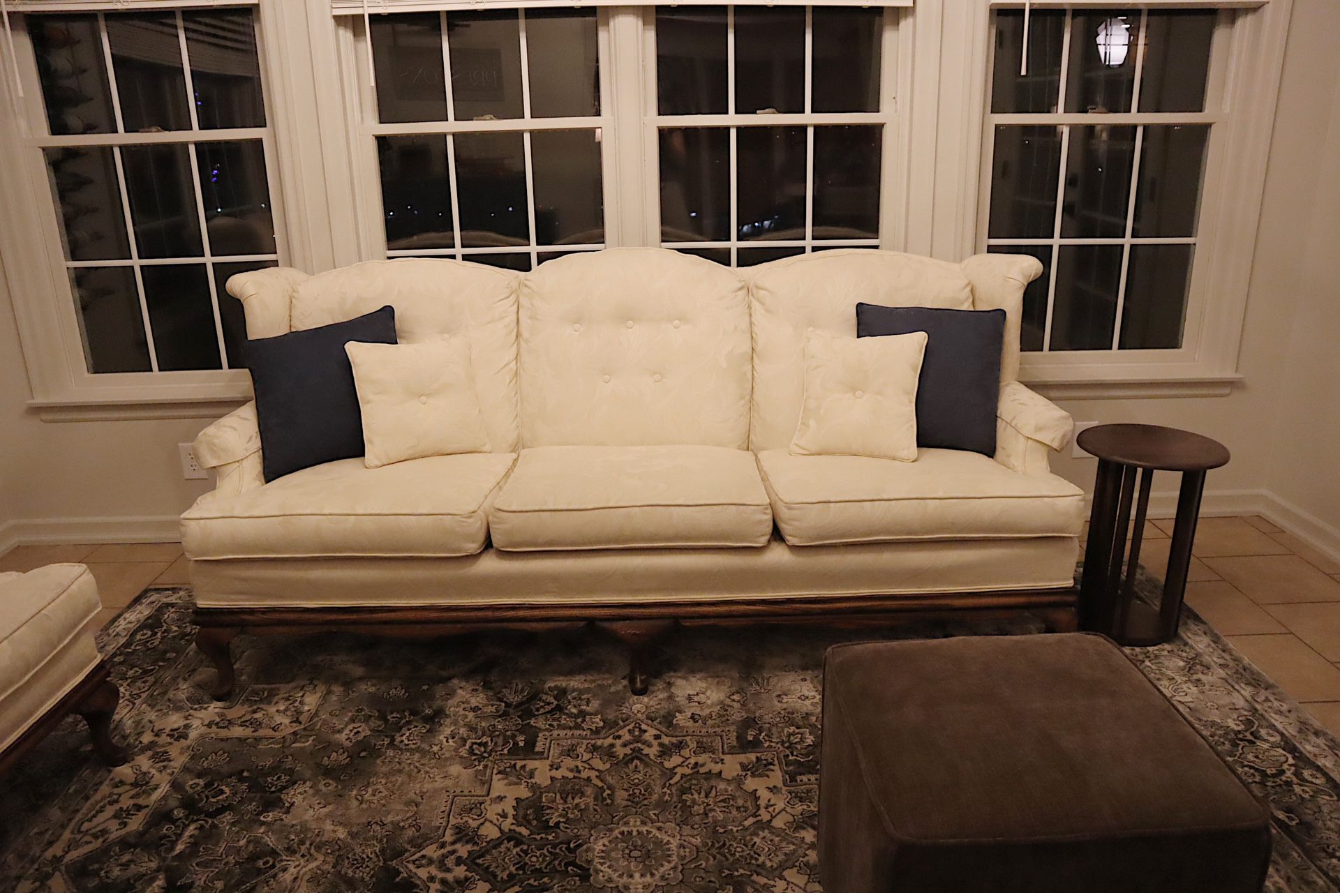 Antique Couch With Matching Accent Chair
