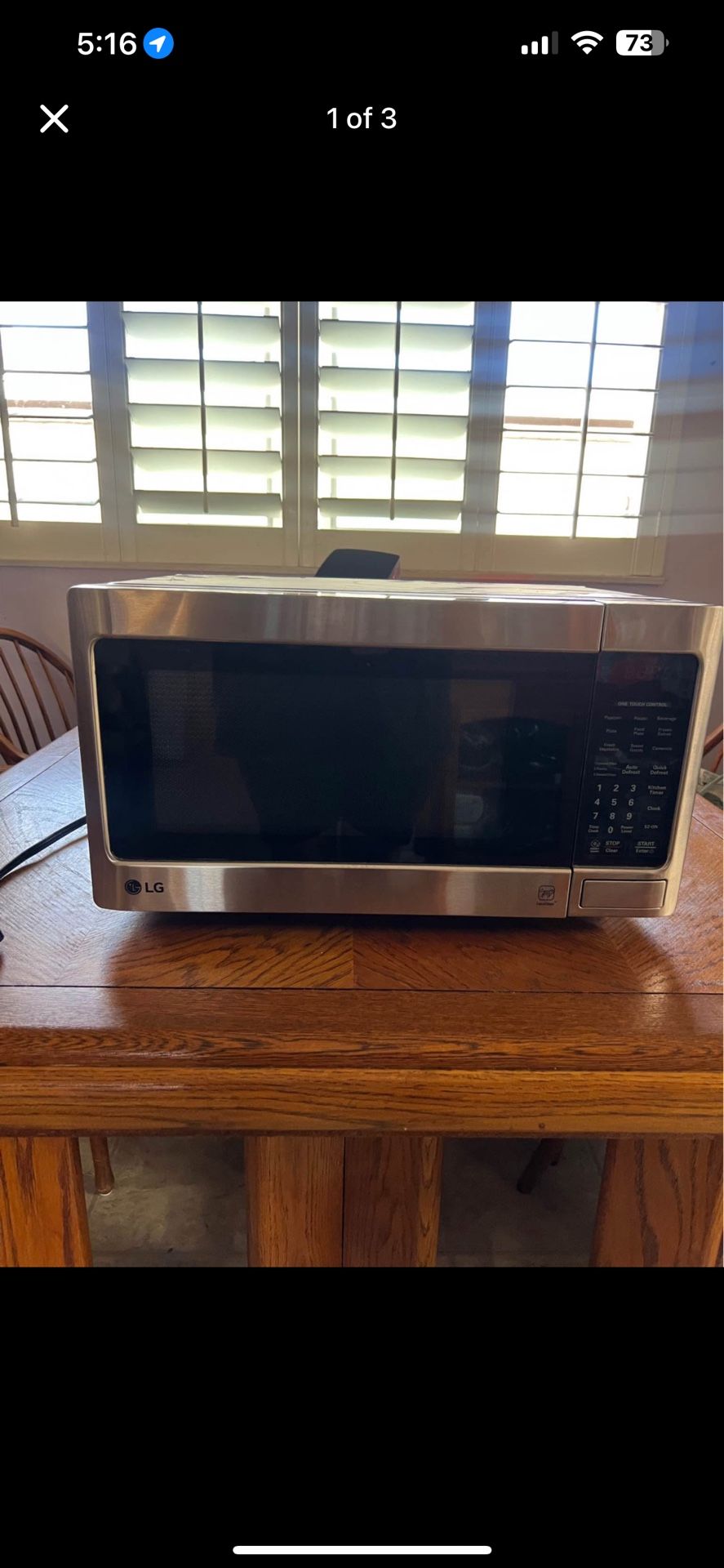 Lg microwave used a couple of times