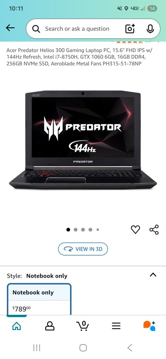 Acer Predator 2tb