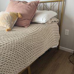 Gold bed frame