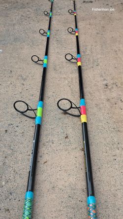 8 feet custom fishing rods..500.00 for both