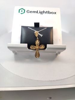 14k cross pendant