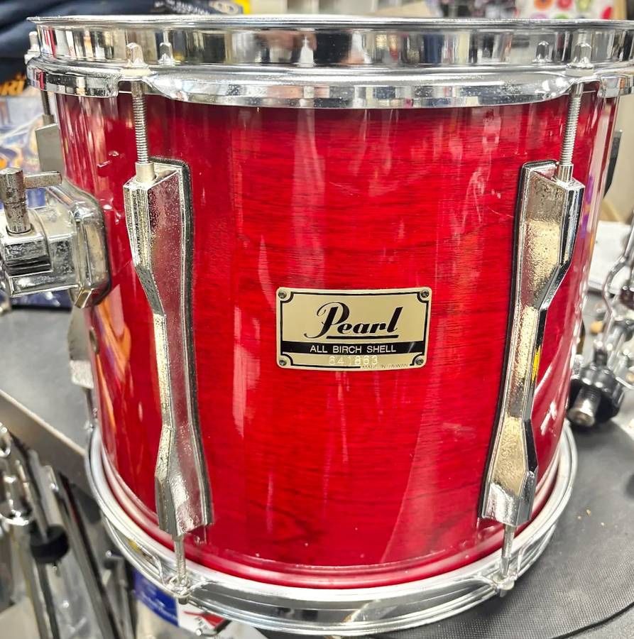 Pearl BLX 13" Birch Sequoia Red Rack Toms for Drum Set. 11x13