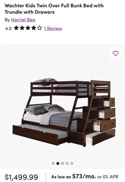 Bunk bed- New/assembled