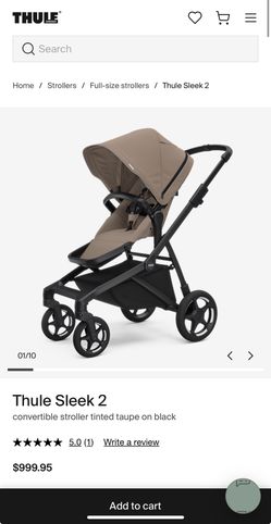Thule Sleek 2 Convertible Baby & Toddler Stroller