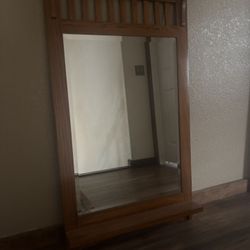 Mid Century Large Mirror $70