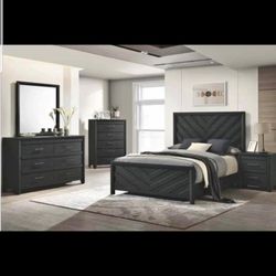 Brand New Black Bedroom Set Are Available With Free Delivery And Cash On Delivery 