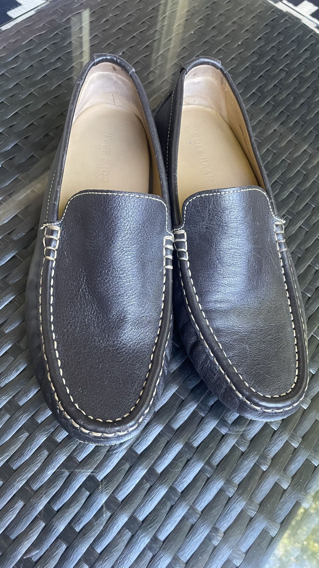 Cole Haan Somerset Venetian Driving Brown Leather Loafers  display picture 2