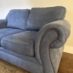Blue Loveseat Sofa - Broyhill