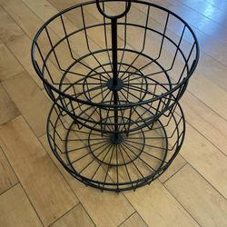 Large two Tier  Metal Basket 