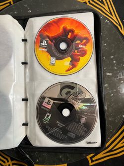Sony PlayStation 1 PS1 Loose Game Lot of 22 with Case Logic Binder, Diablo, Resident Evil, Tomb Raider & More