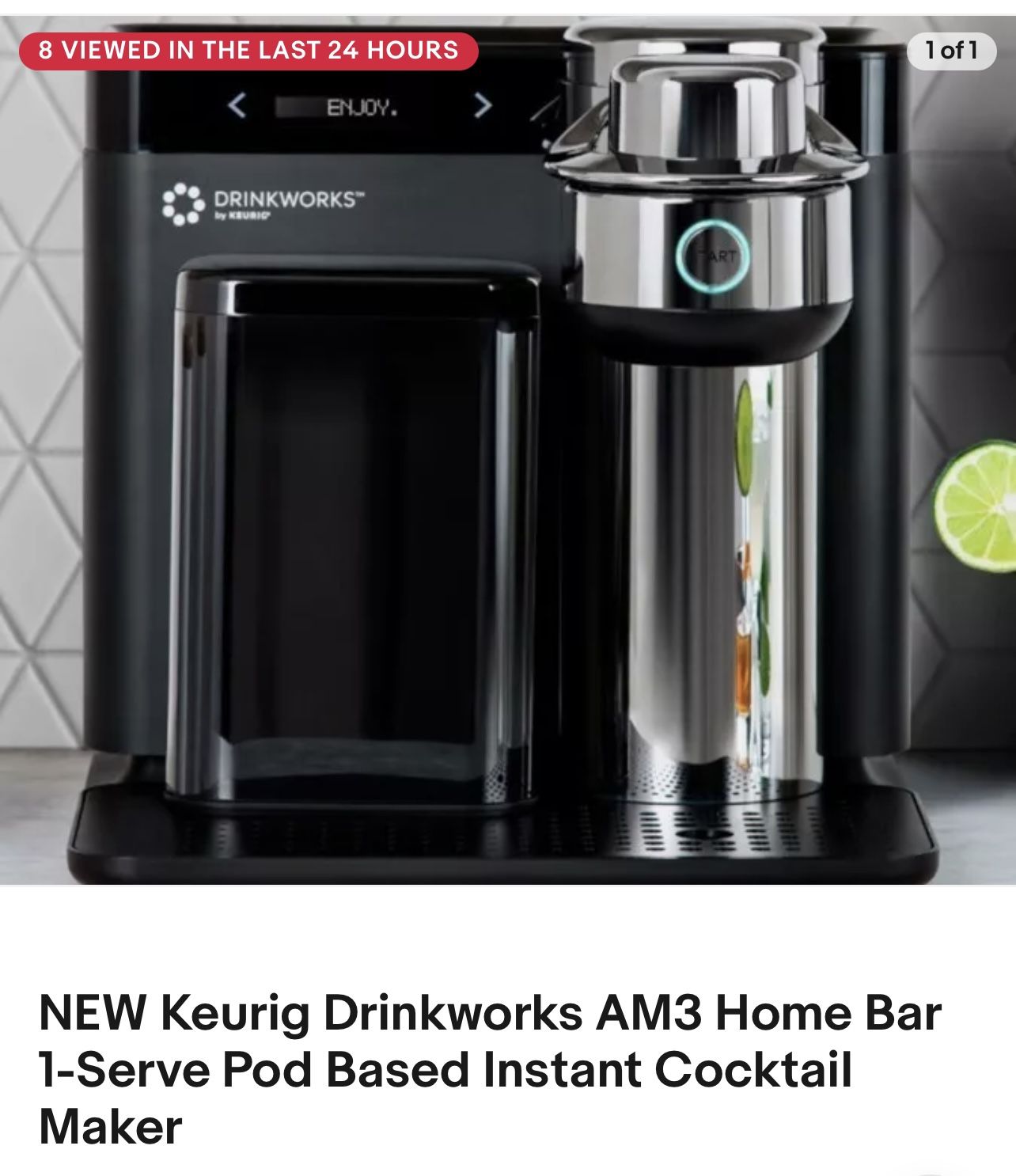 Keurig Drinkworks AM3 Home Bar 1 Serve Pod Based Instant Cocktail Maker for Sale in Orlando FL OfferUp