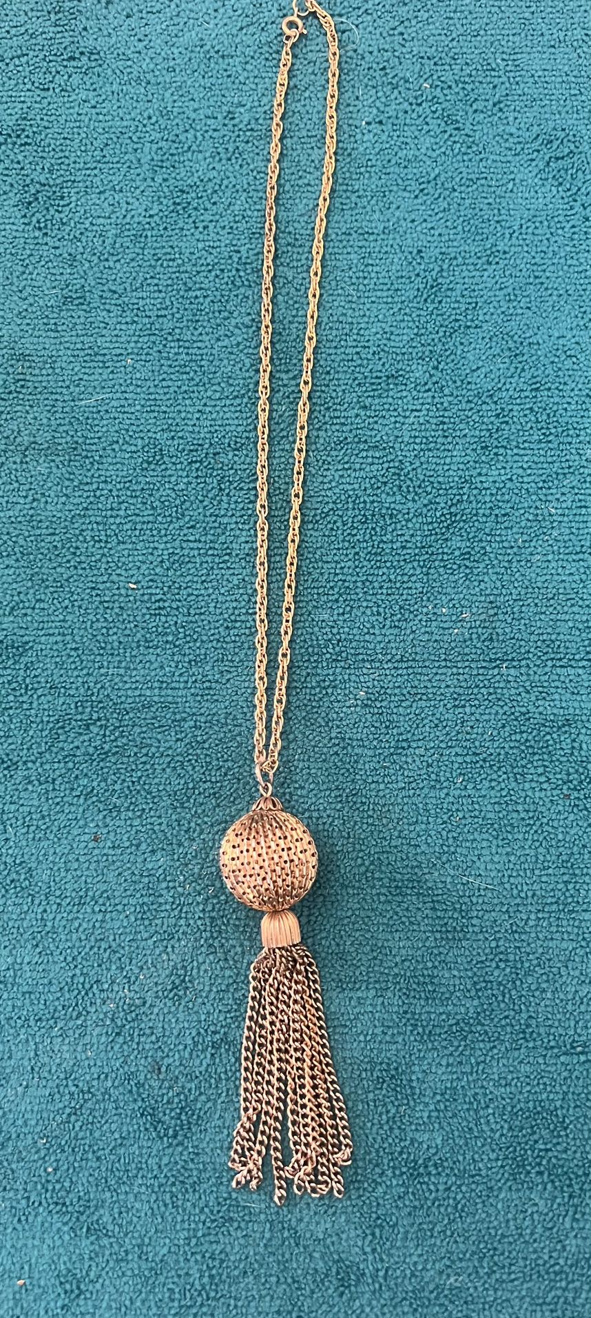 Gold Tassel Necklace