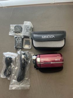 New Minolta MN90NV Full HD 1080P IR Night Vision Compact Camcorder, without box.