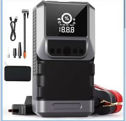 Car Jump Starter, Jump Starter Power Pack Portable, 12V Car Battery Booster Jump Starter, 2500A 4-in