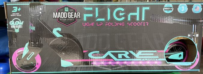 MADDGEAR FLIGHT & light Up Scooter