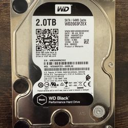 WD 2.0 TB SATA/64 MB Cache Hard Drive