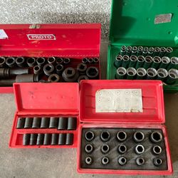 Deep Well and Impact Socket Sets 3/4inch