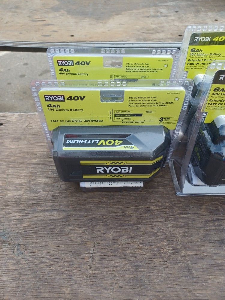 Ryobi 40 Volt 4 Amp Lithium Battery