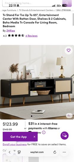 Media console table